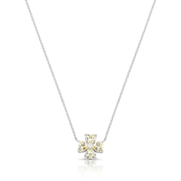 Colar prata 925 flor citrino