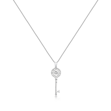 Colar prata 925 chave