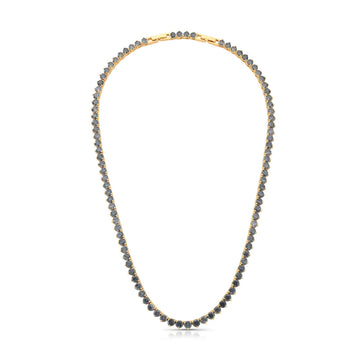 Colar riviera Lunar com banho de ouro 18k 42+2cm extensor 3mm espessura