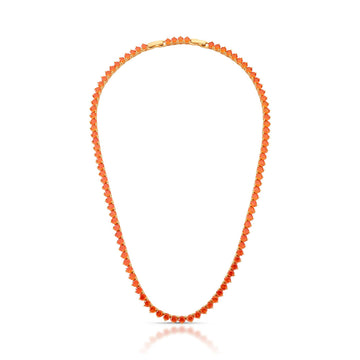 Colar riviera Aperol com banho de ouro 18k 42+2cm extensor 3mm espessura