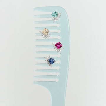 Brinco quadrado citrino e gotas cristal em prata 925 com banho de ródio branco