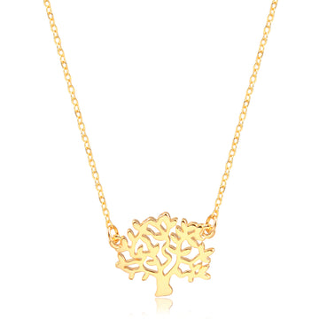 Colar árvore da vida com banho de ouro 18k