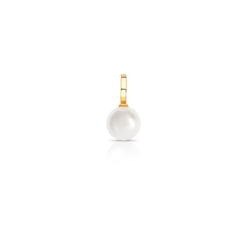 Pingente click pérola com banho de ouro 18k