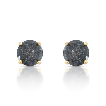 Brinco solitário com zircônia lunar maior com 10mm e banho de ouro 18k