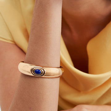 Pulseira bracelete lazulli banho de ouro 18k