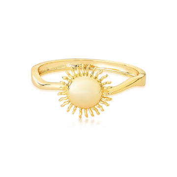 Pulseira bracelete sol com banho de ouro 18k