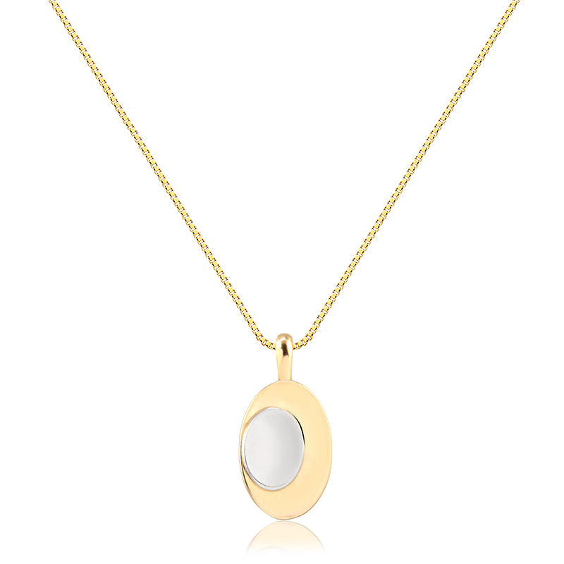 Colar oval mistura de banhos