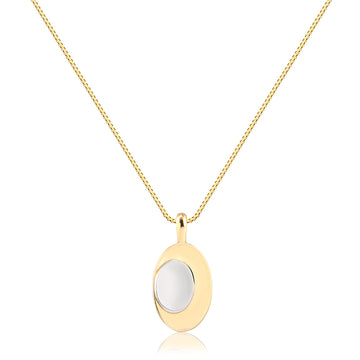 Colar oval mistura de banhos