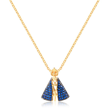 Colar nossa senhora reversível com banho de ouro 18k