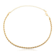 Colar choker cordão baiano com banho de ouro 18k