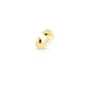 Piercing tubo com esfera com banho de ouro18k