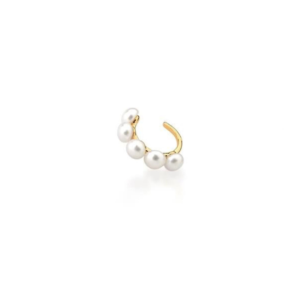 Piercing pérolas com banho de ouro 18k