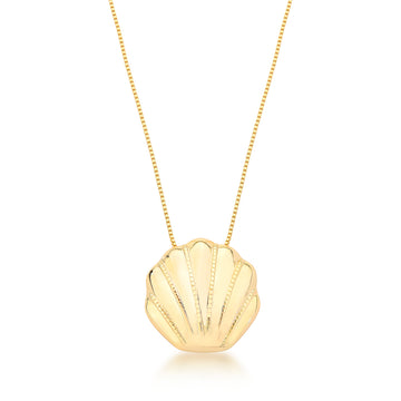 Colar concha dourado