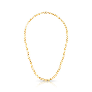 Colar gomos com banho de ouro 18k