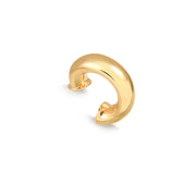 Piercing tubo liso com banho de ouro 18k