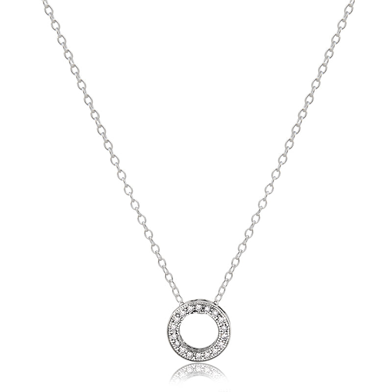Colar prata 925 estilo pandora