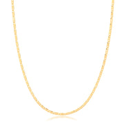 Colar piastrini longo 60cm com banho de ouro 18k