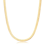 Colar choker laminada Luxo com banho de ouro 18k