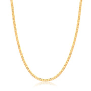 Colar choker laminada trabalhada com banho de ouro 18k