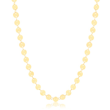 Colar longo medalhas com banho de ouro 18k