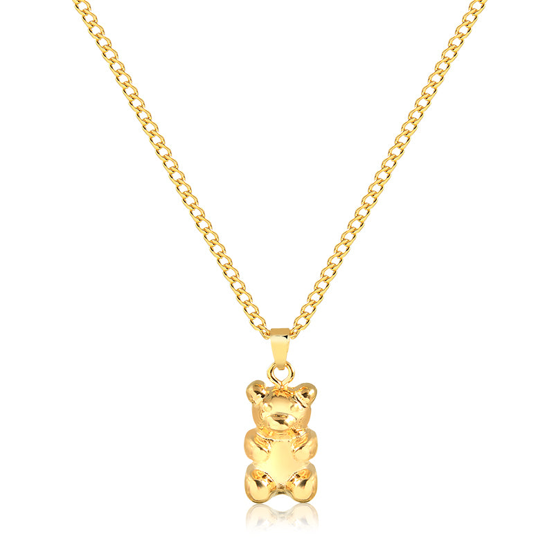 Colar teddy liso dourado