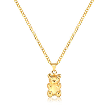 Colar teddy liso dourado
