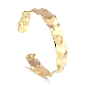 Pulseira bracelete orgânico dourado