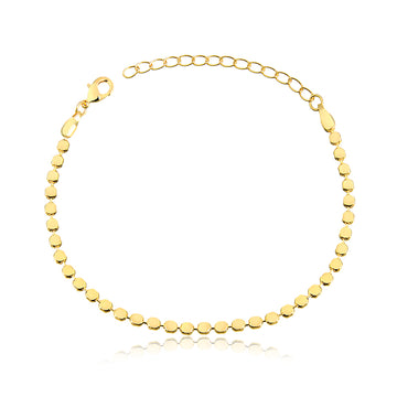 Pulseira ovais lisos dourado