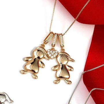 Colar Filhos : monte o seu - banho de ouro 18k