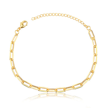 Pulseira elos cartier com banho de ouro 18k