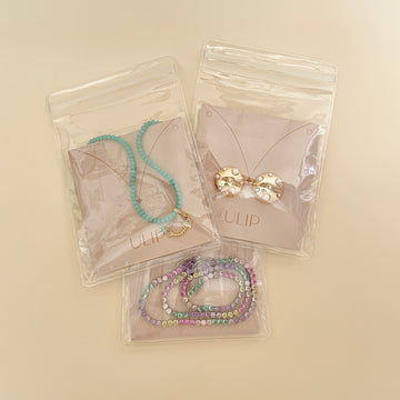 3 Saquinhos Zip Lock para armazenar semijoias 9X12cm