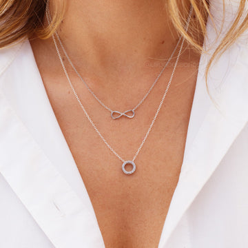 Colar prata 925 estilo pandora