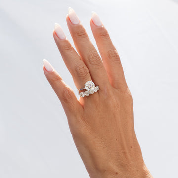 Anel prata 925 solitário MOISSANITE 10mm