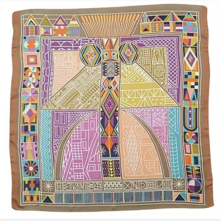 Lenço estampado color 90x90