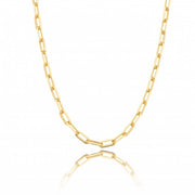 Colar choker elos finos com banho de ouro 18k