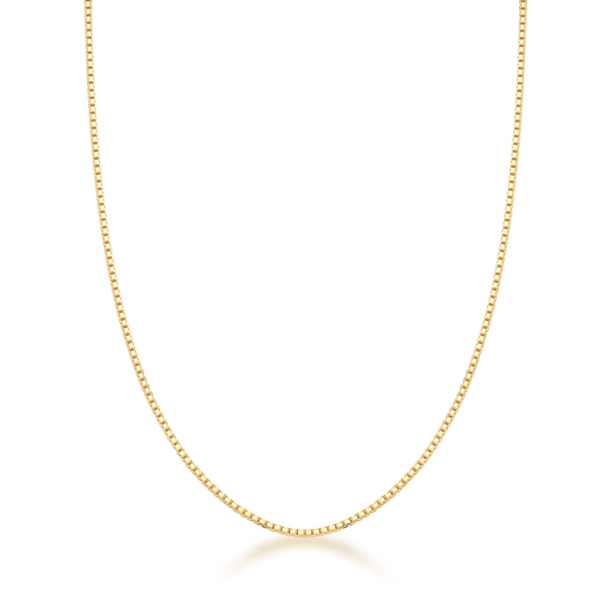 Colar veneziana com banho de ouro 18k e 45cm