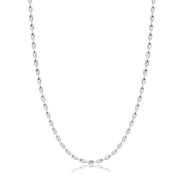 Colar choker gominhos em ródio branco