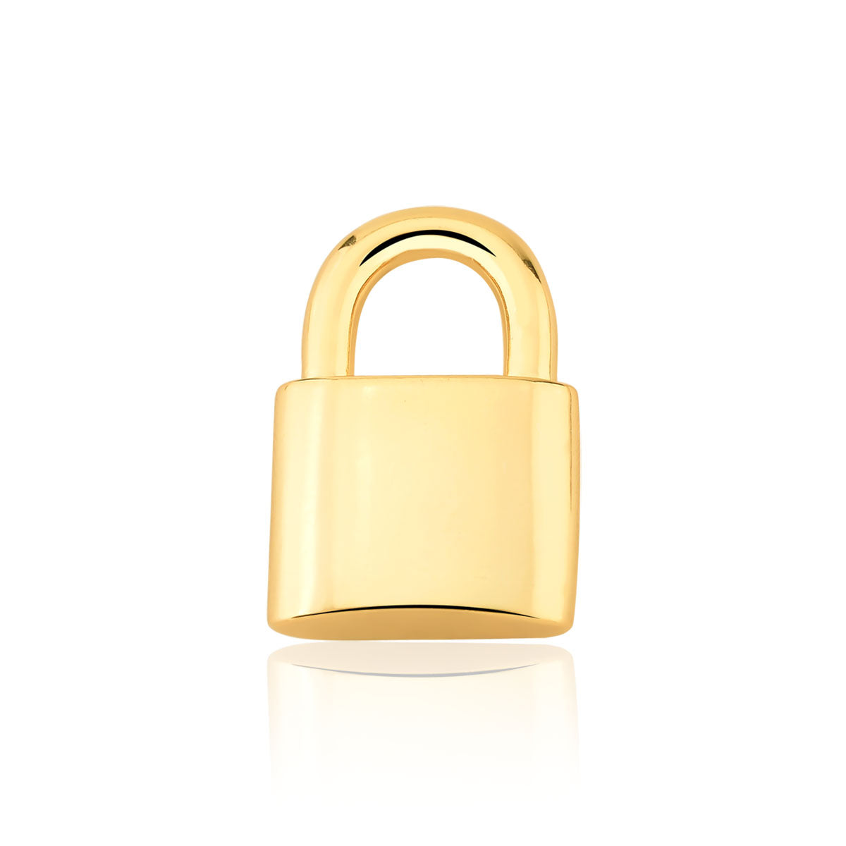 Pingente dourado cadeado maior