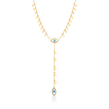 Colar gravatinha olho grego ALINE