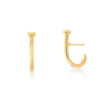 Brinco dourado ear hook prego